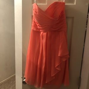 Coral bridesmaids dress